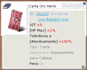 Carta Orc Herói